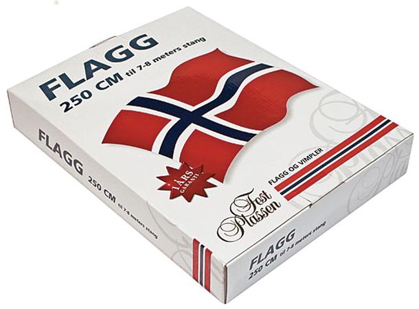 Norsk flagg 300x218cm 100% polyester